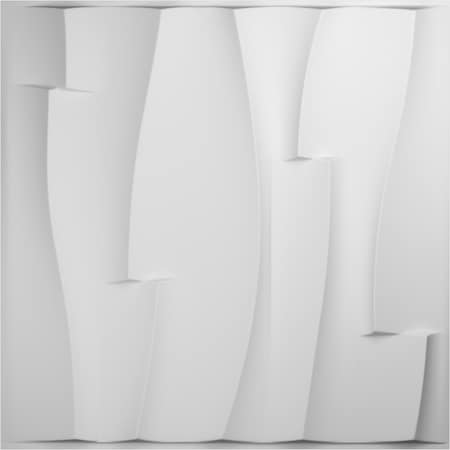 Ekena Millwork 19 5/8in. W x 19 5/8in. H Brick Wave EnduraWall 3D Wall Panel Covers, Total 32.1 Sq. Ft., 12PK WP20X20BVWH-CASE-12